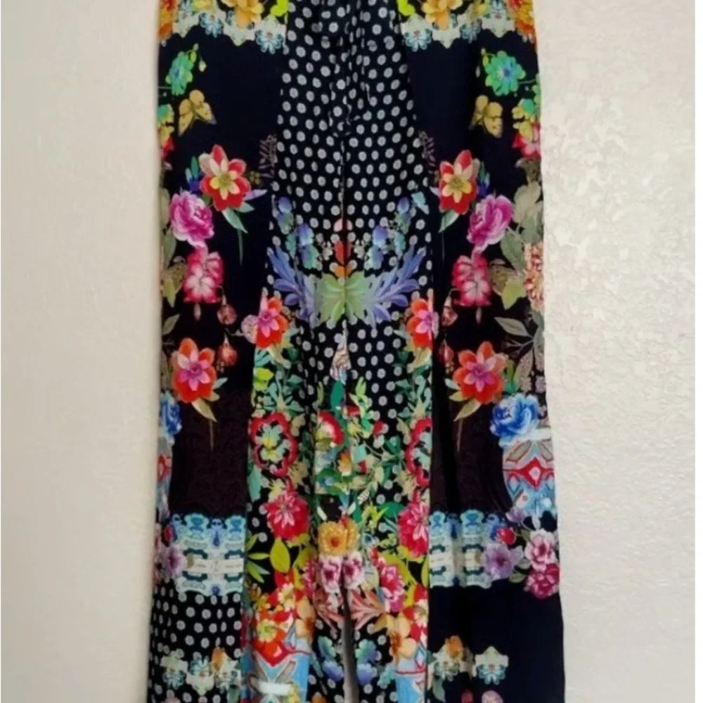 Johnny Was Multicolor Floral Patchwork Pants - Picture 14 of 14